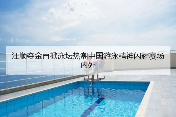 汪顺夺金再掀泳坛热潮中国游泳精神闪耀赛场内外